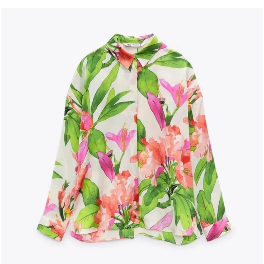 Zara Multicolor Floral Shirt